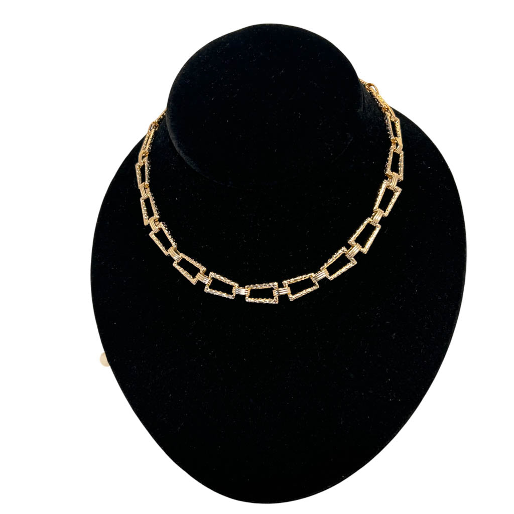 Stylish Chuncky Gold Plated Necklace