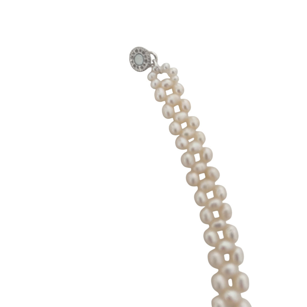 Elegant Pearl, And Lapis Lazuli Necklace With Lapis Lazuli Pendant