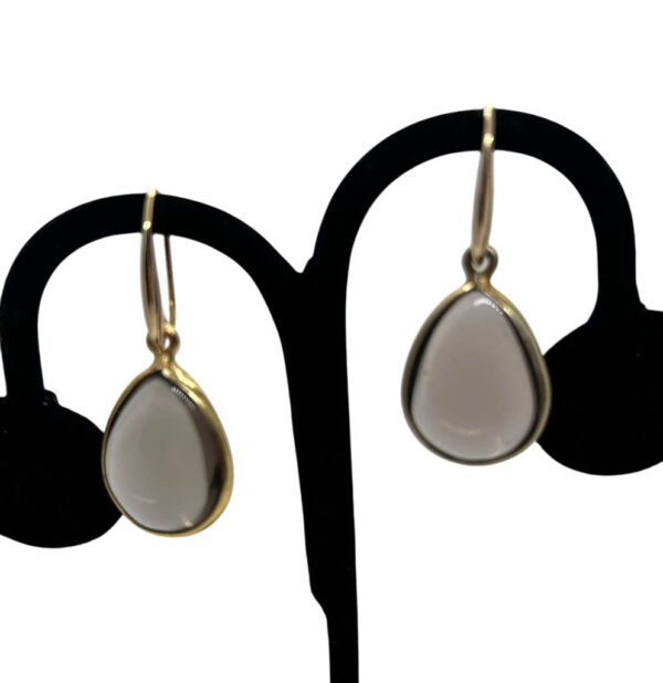 Smokey Quartz, And Gold Plated Earrings